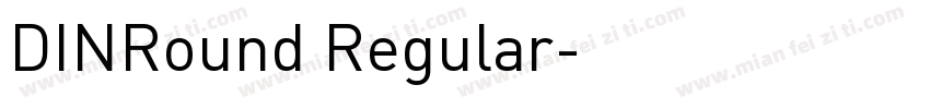 DINRound Regular字体转换